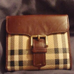 Burberry Haymarket check wallet
